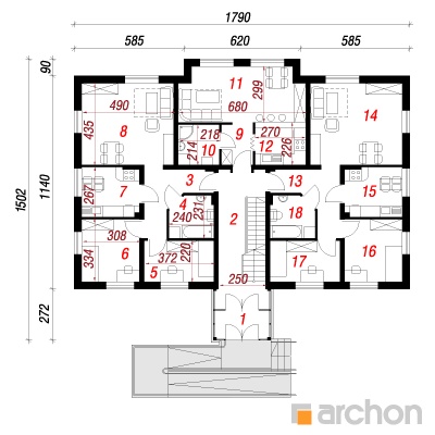  Maja puiesteel 2 1. korruse plaan