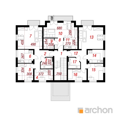  Maja puiesteel 2 2. korruse plaan