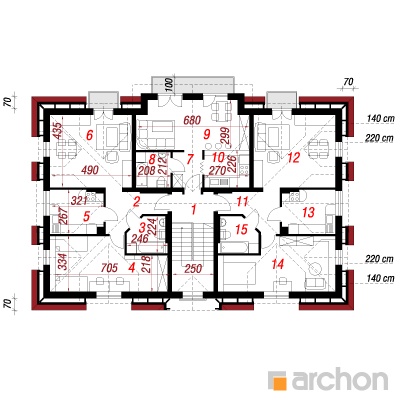  Maja puiesteel 2 3. korruse plaan