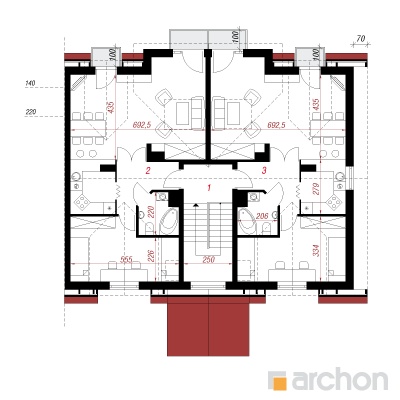  Maja puiesteel 3 (B) 3. korruse plaan