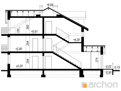 Maja puiesteel 3 (B) lõige