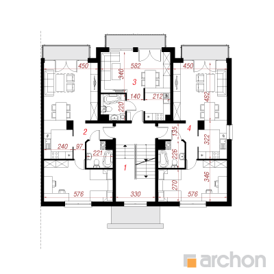 Maja puiesteel 9 (B) 1. korruse plaan