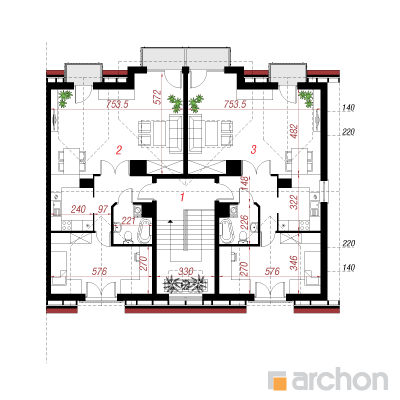  Maja puiesteel 9 (B) 2. korruse plaan
