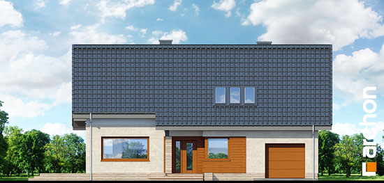 Maja bugenvilleades vaade