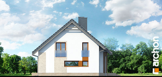 Maja bugenvilleades vaade