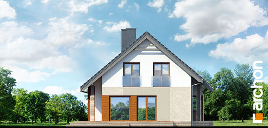 Maja bugenvilleades vaade