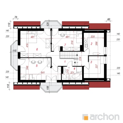  Maja mätasharjades 2. korruse plaan