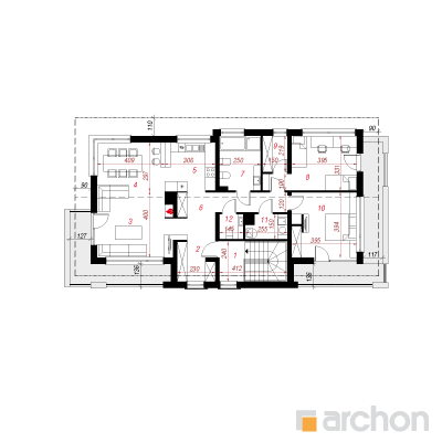  Maja maasappides 2. korruse plaan