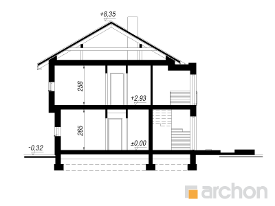 Maja maasappides lõige