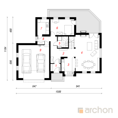  Maja põldtimutites 2 1. korruse plaan