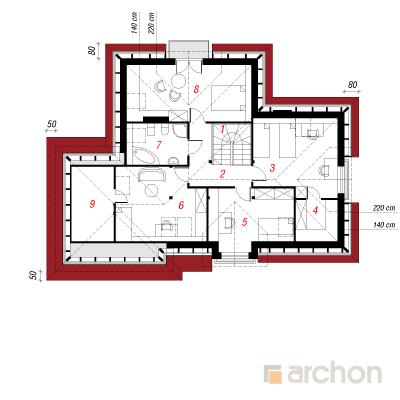  Maja põldtimutites 2 2. korruse plaan