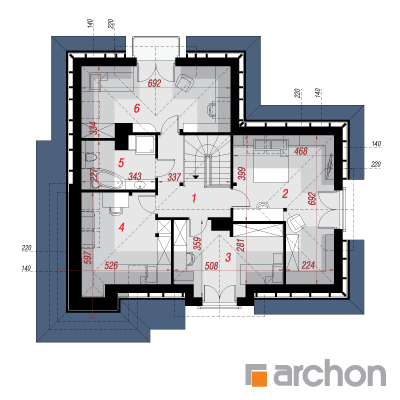  Maja põldtimutites 2. korruse plaan