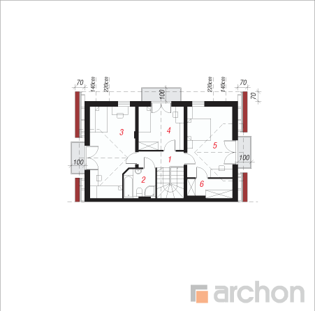  Maja jugapuudes 2 2. korruse plaan