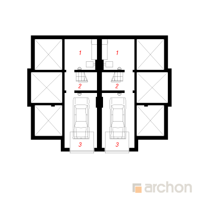  Maja jugapuudes 0. korruse plaan