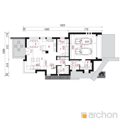  Maja karris 1. korruse plaan