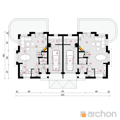  Maja alpikannides (R2) 1. korruse plaan
