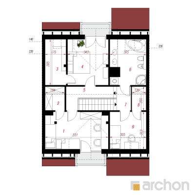  Maja alpikannides 3(S) 2. korruse plaan