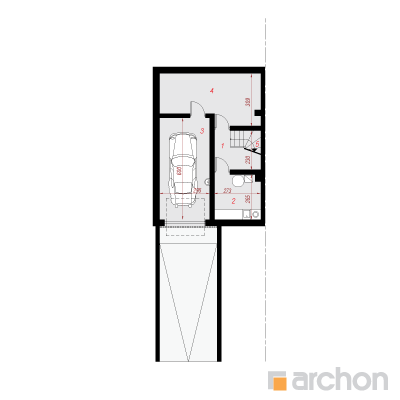  Maja alpikannides 4 (PB) 0. korruse plaan