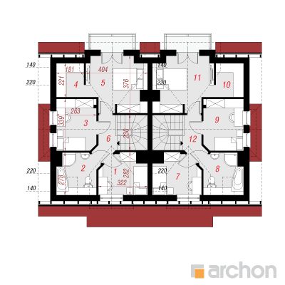  Maja alpikannides 2 (R2) 2. korruse plaan