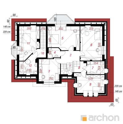  Maja kaneelipuus 2. korruse plaan