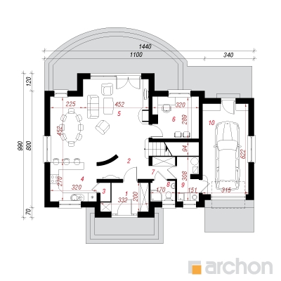  Maja tsinniates 2 1. korruse plaan