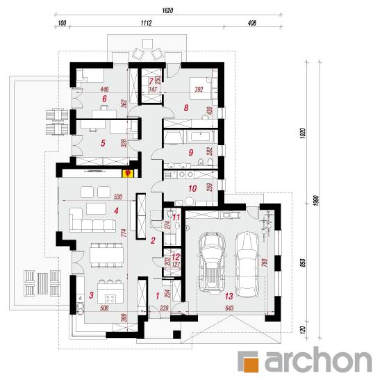  Maja kürpressides 2 (G2) 1. korruse plaan