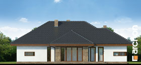 Maja küpressides vaade