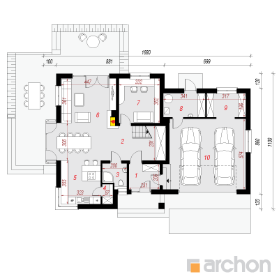  Maja mustköömnetes 2 (G2) 1. korruse plaan