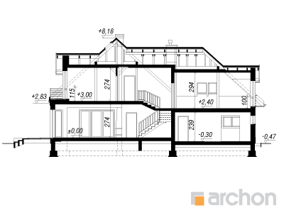 Maja mustköömnetes 2 (G2) lõige
