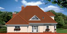 Maja toomingates vaade