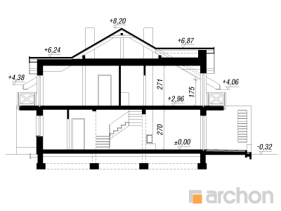 Maja mustikates (B) lõige
