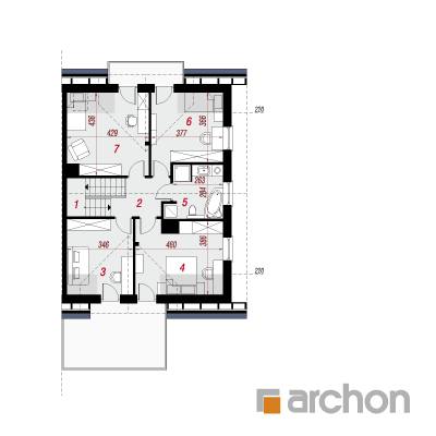  Maja mustikates 2 (GB) 2. korruse plaan
