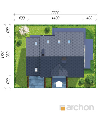 Maja punapõõsastes