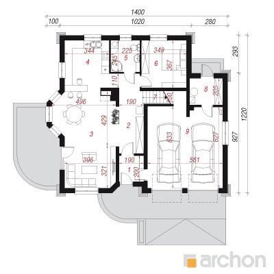  Maja tammesalus 2 (G2) 1. korruse plaan