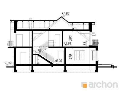 Maja tammesalus 2 (G2) lõige