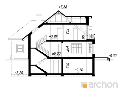 Maja tammesalus (G2P) lõige