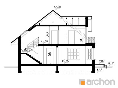 Maja tammesalus lõige