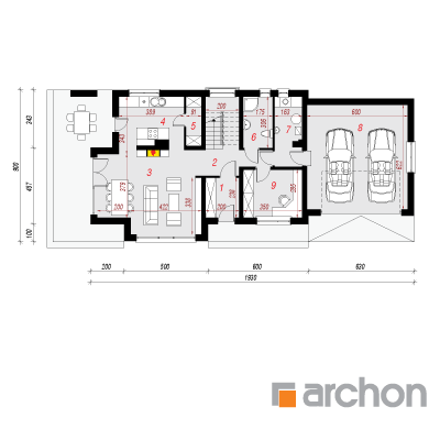  Maja datlipalmides (G2) 1. korruse plaan