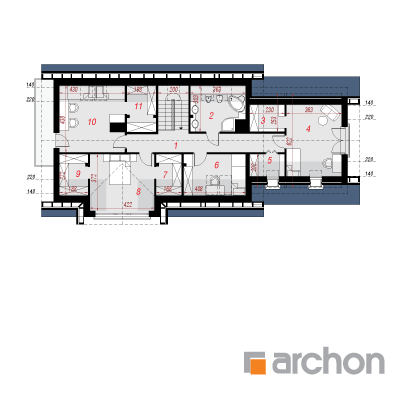  Maja datlipalmides (G2) 2. korruse plaan