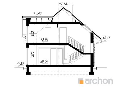 Maja datlipalmides (G2) lõige