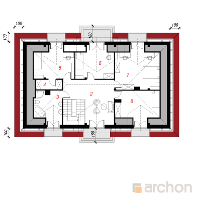  Maja tammepuudes 2 2. korruse plaan