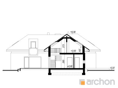 Maja hammasjuurtes lõige