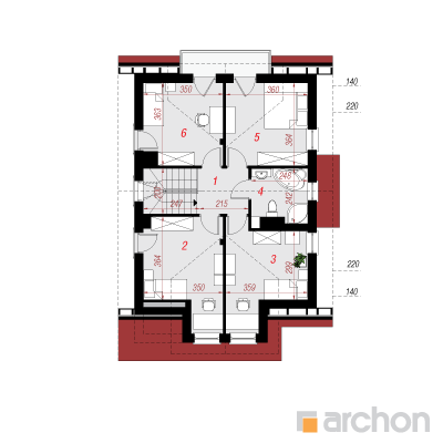  Maja võililledes (N) 2. korruse plaan