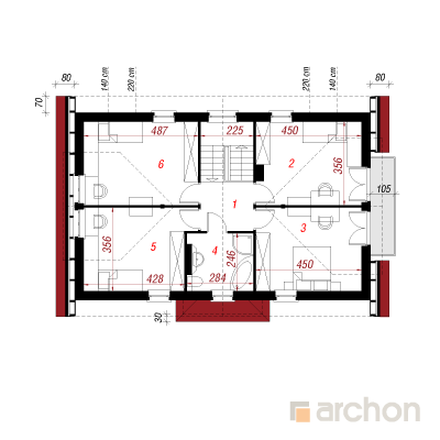 Maja võililledes 2. korruse plaan