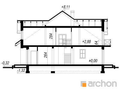 Maja võililledes lõige