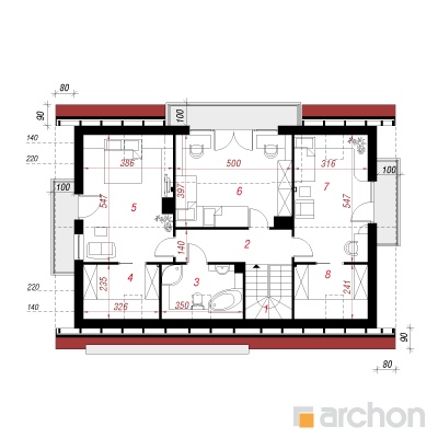  Maja draakonipuudes 2. korruse plaan