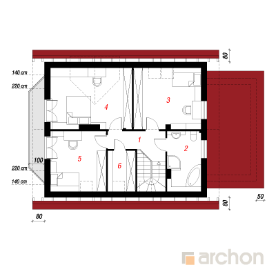  Maja vägiheinas 2 2. korruse plaan