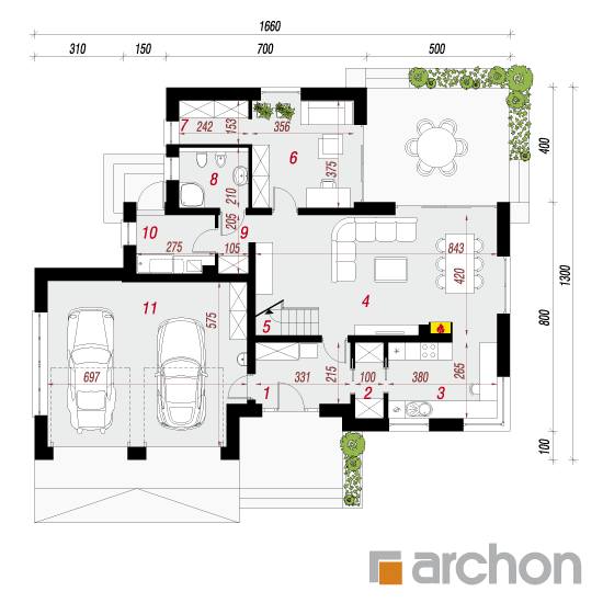  Maja õuntes Elstar (G2) 1. korruse plaan