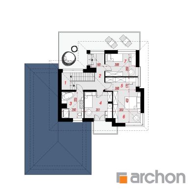  Villa Emilia 2. korruse plaan