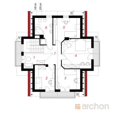  Maja kannikestes 2. korruse plaan
